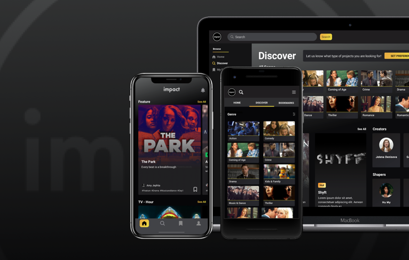 Imagine Entertainment: Impact Mobile + Web Applications screenshot 1